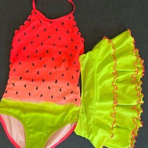 Cat & Jack watermelon bathing suit